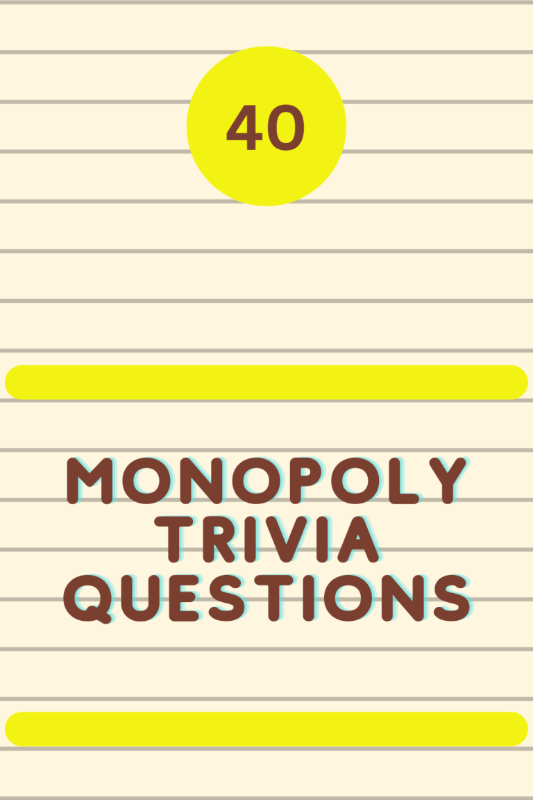 Monopoly Trivia Questions