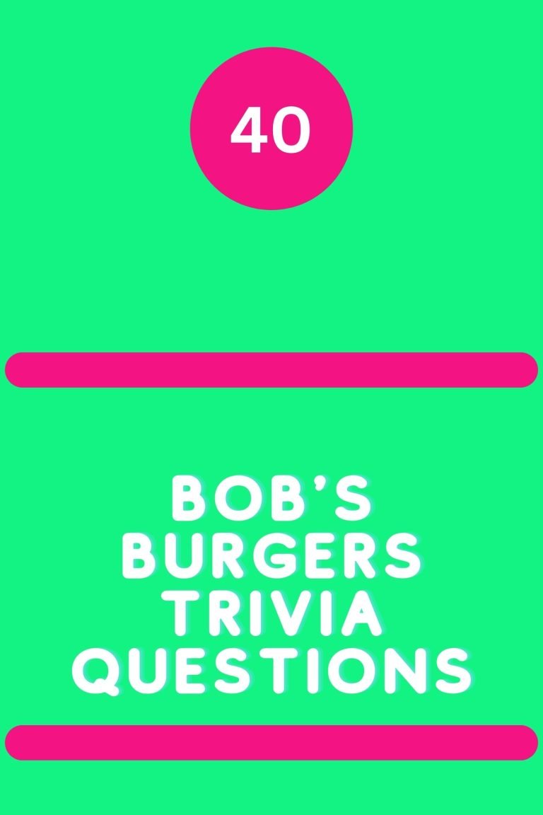 Bob's Burgers Trivia Questions