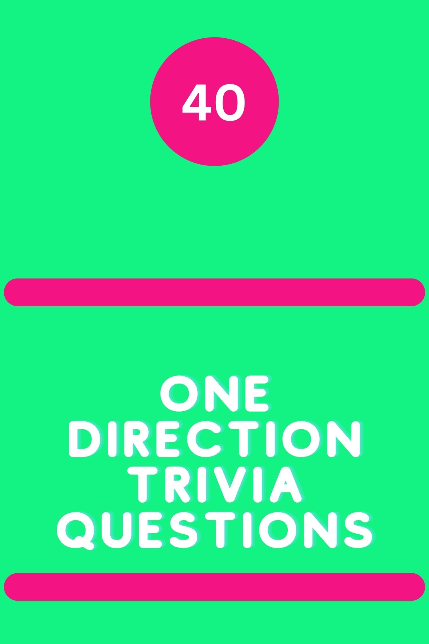 40 One Direction Trivia Questions - Triviait